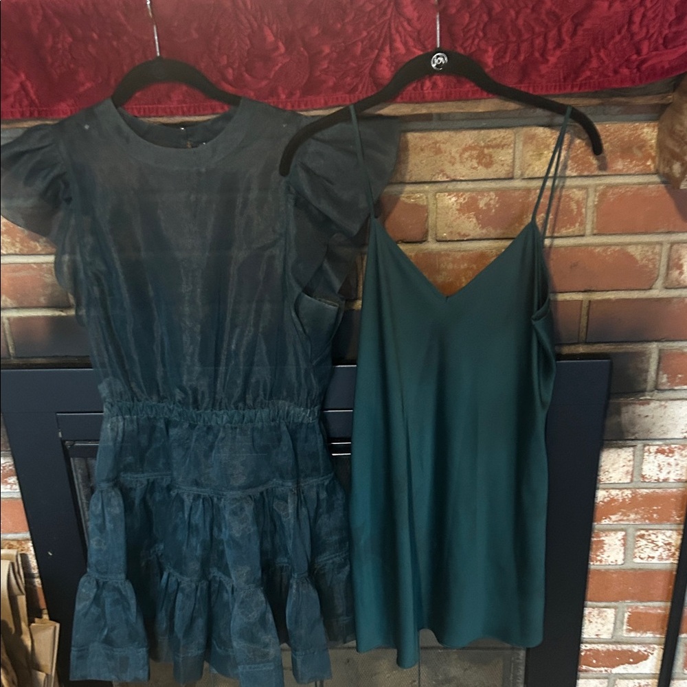 Simkhai Elegant Teal and Green Women's Dress
